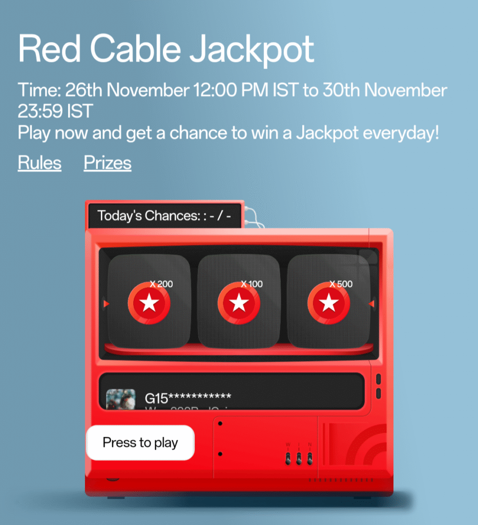 OnePlus Red Cable Jackpot: Win Free OnePlus Duffle Bag, OnePlus Watch and Redcoins.