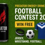 Predator Energy Drink Football Contest 2025 : Win Free Jersey, Wristband, Football