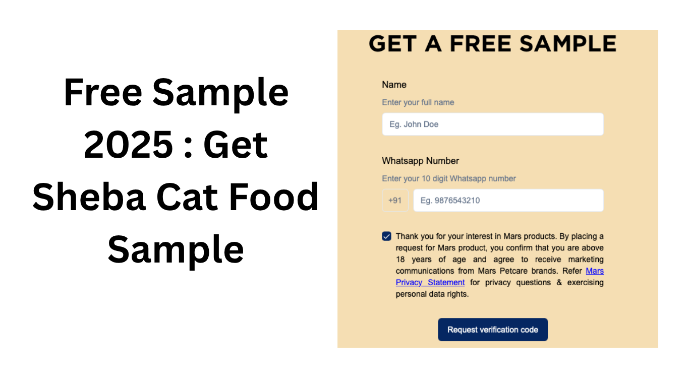 Free Sample 2025 : Get Sheba Cat Food Sample