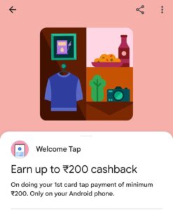 GooglePay Tap and Pay Offer 