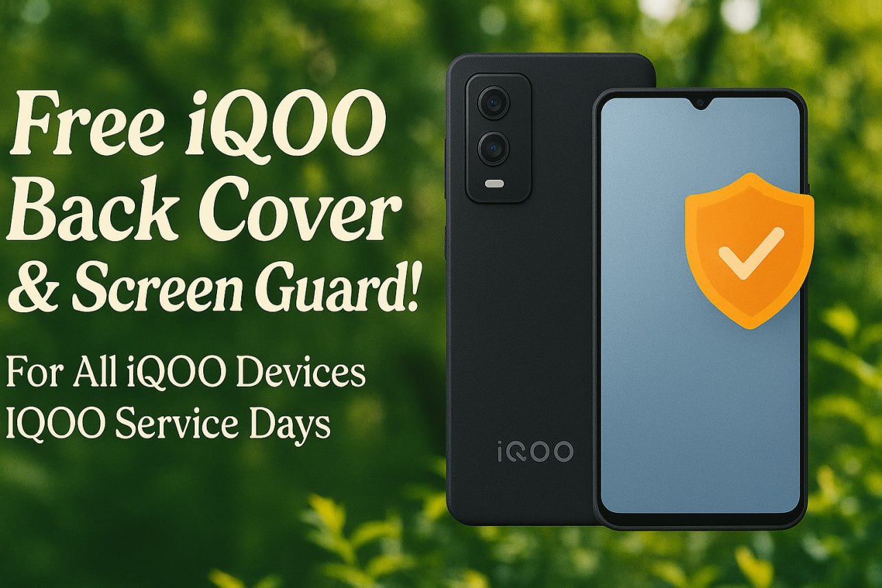 Free Back cover and Screen Guard For iQOO Devices | iQOO Service Days 2025