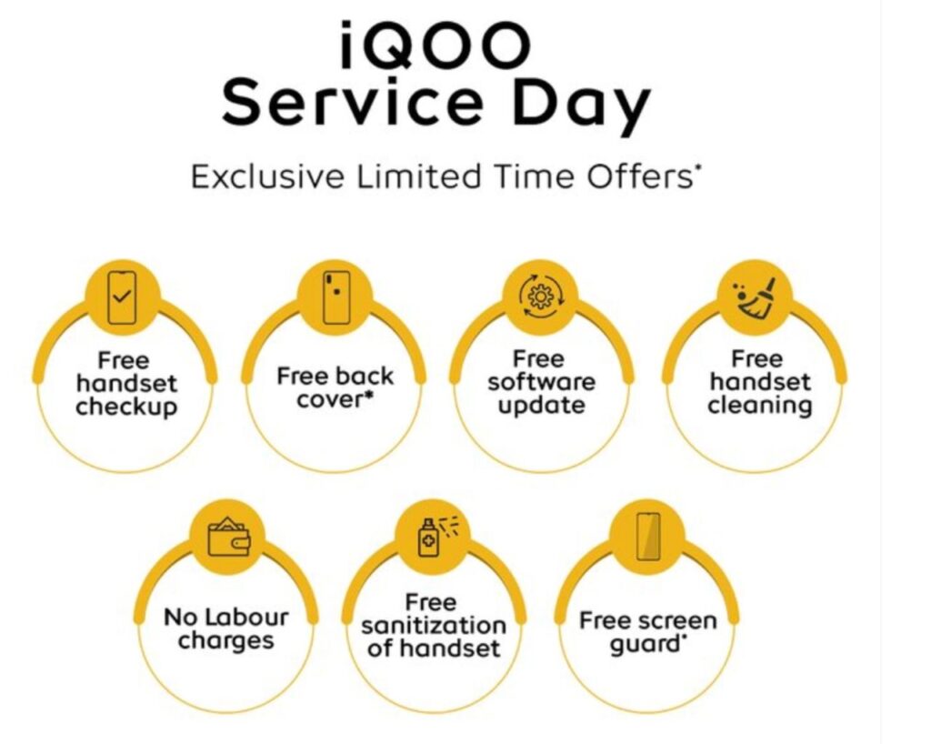 Free Back cover and Screen Guard For iQOO Devices | iQOO Service Days